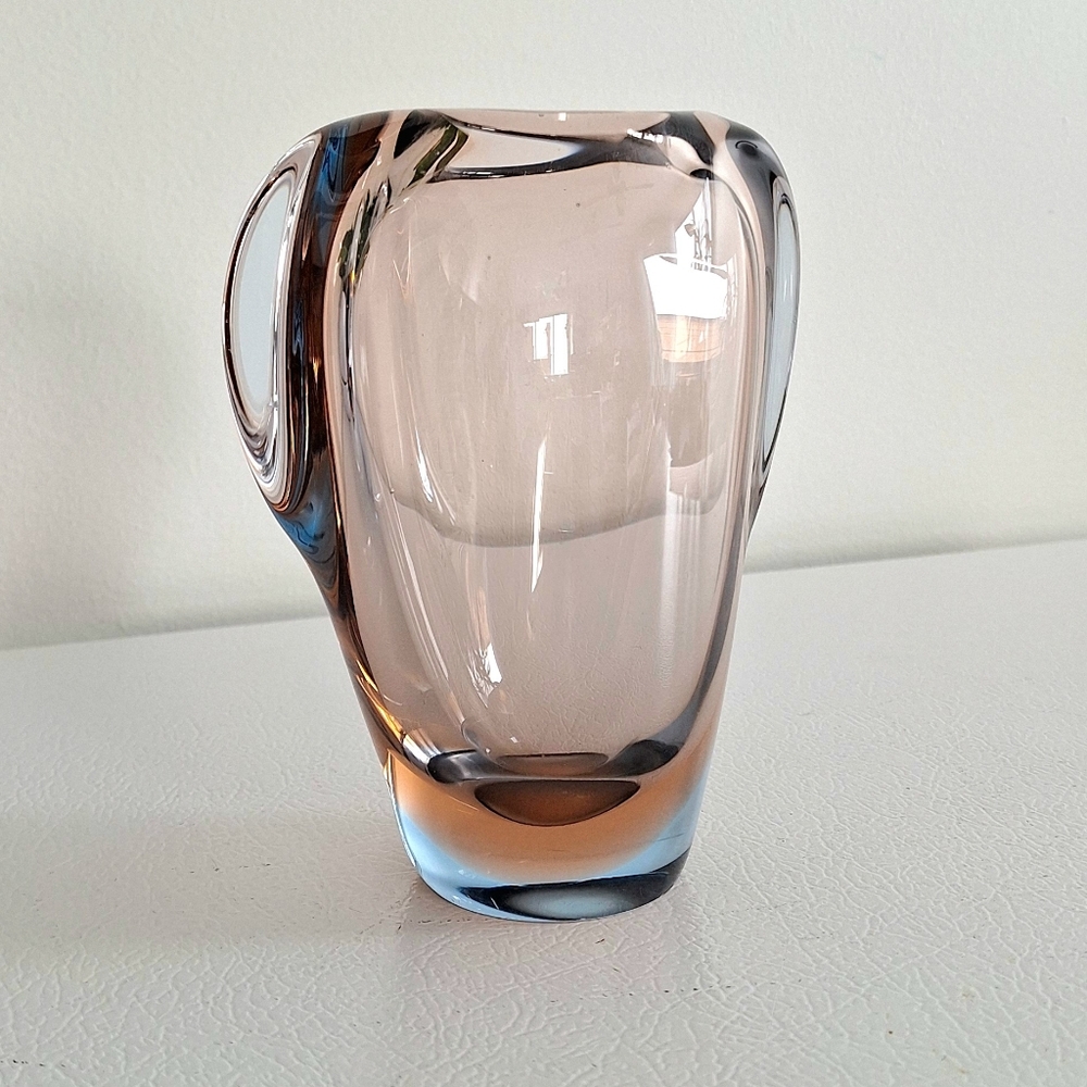 Sommerso Blown glass vase